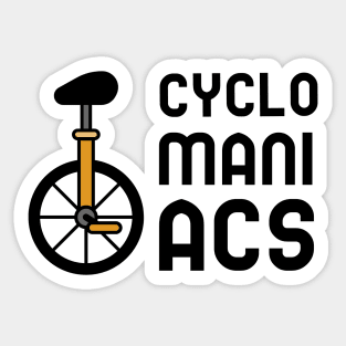 Cyclomaniacs Sticker